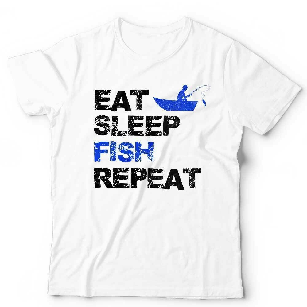 Eat Sleep Fish Repeat Tshirt Unisex & Kids