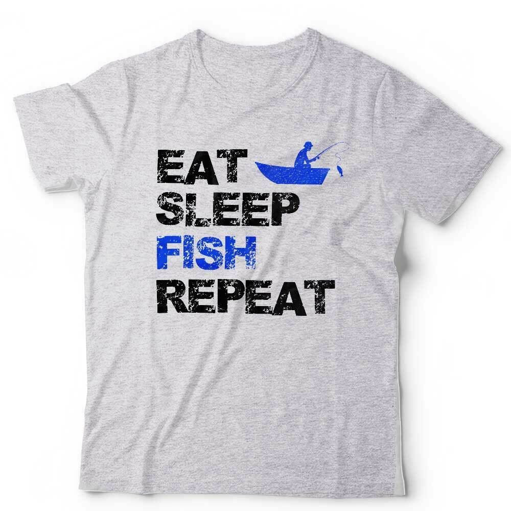 Eat Sleep Fish Repeat Tshirt Unisex & Kids