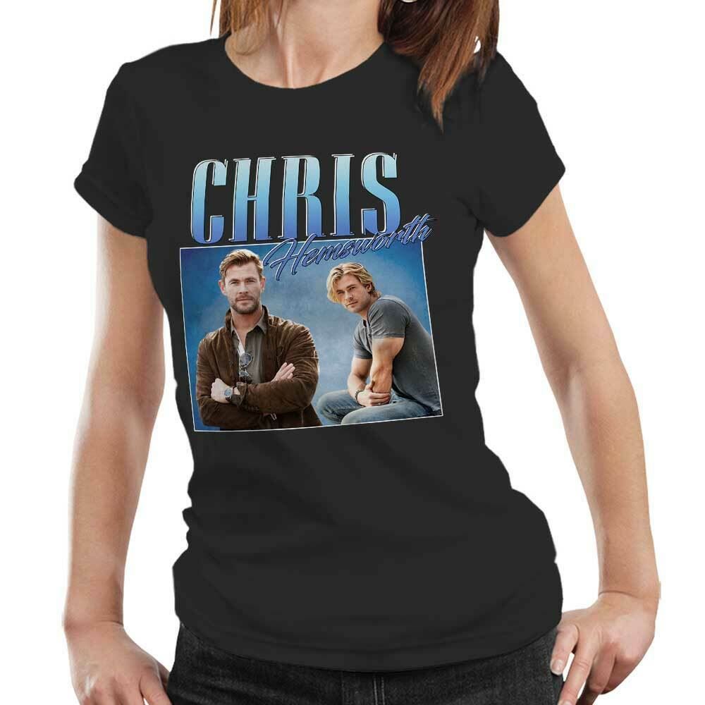 Chris Hemsworth Appreciation Tshirt Fitted Ladies