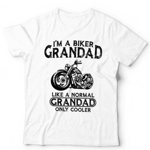 I'm A Biker Grandad Tshirt Unisex