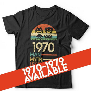 Man Myth Legend 1970 - 1979 Tshirt Unisex