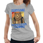 Actually I'm Not Always Camping Tshirt Fitted Ladies