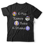 K-Pop Ramen Boba K-Drama Tshirt Unisex & Kids