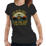 Hug More Trees Clean Our Seas & Save Our Bees Tshirt Fitted Ladies