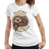 Sloths Make Me Happy Tshirt Fitted Ladies