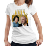 John Travolta Appreciation T Shirt Fitted Ladies