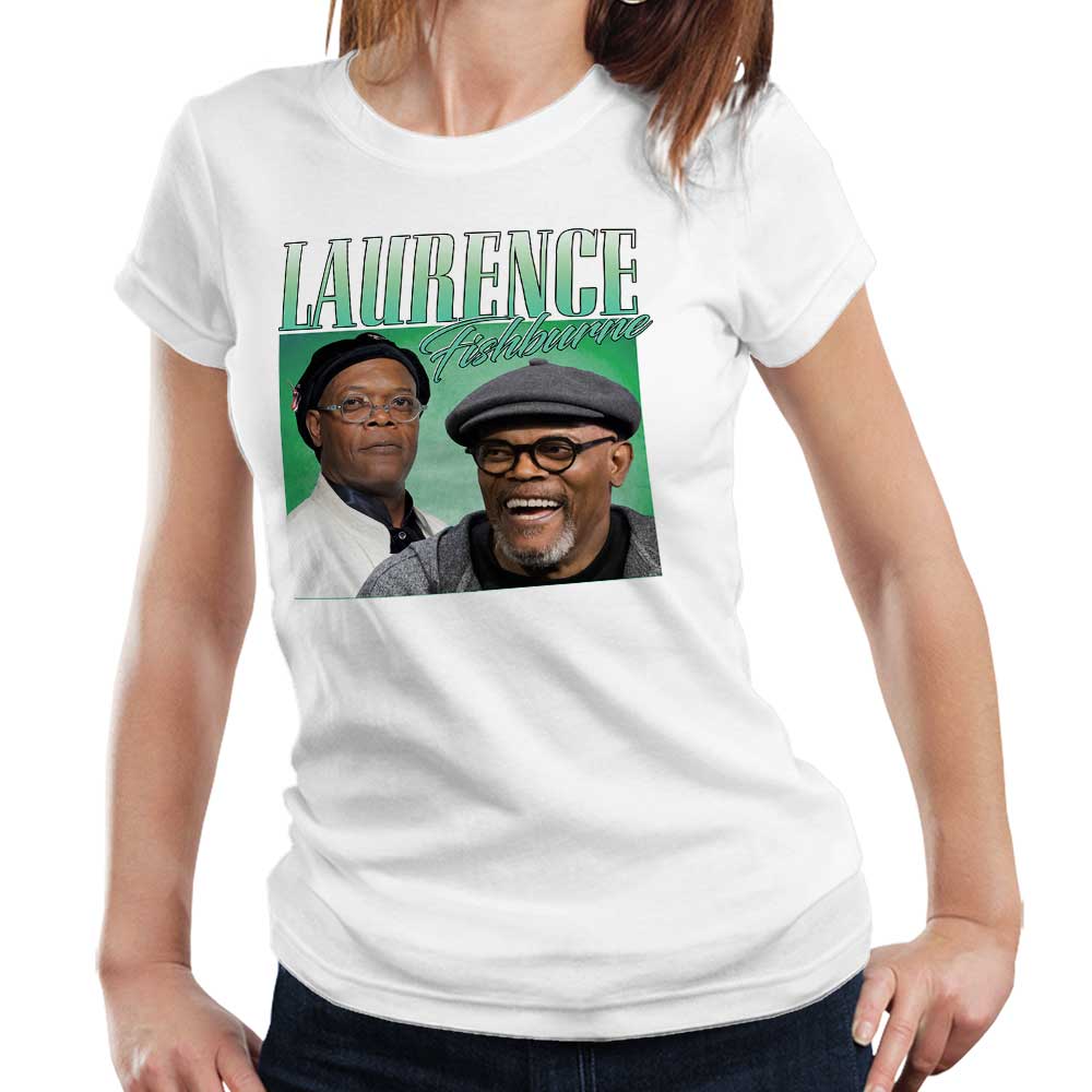 Laurence Fishburne Appreciation Tshirt Fitted Ladies