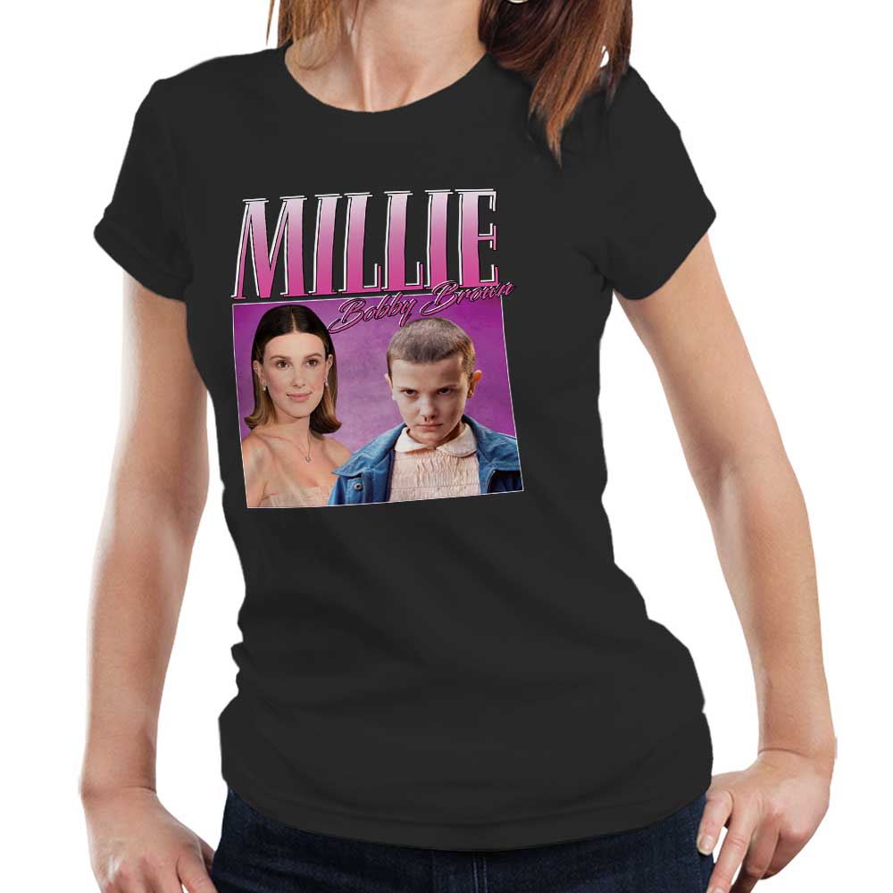 Millie Bobby Brown Appreciation Tshirt Fitted Ladies