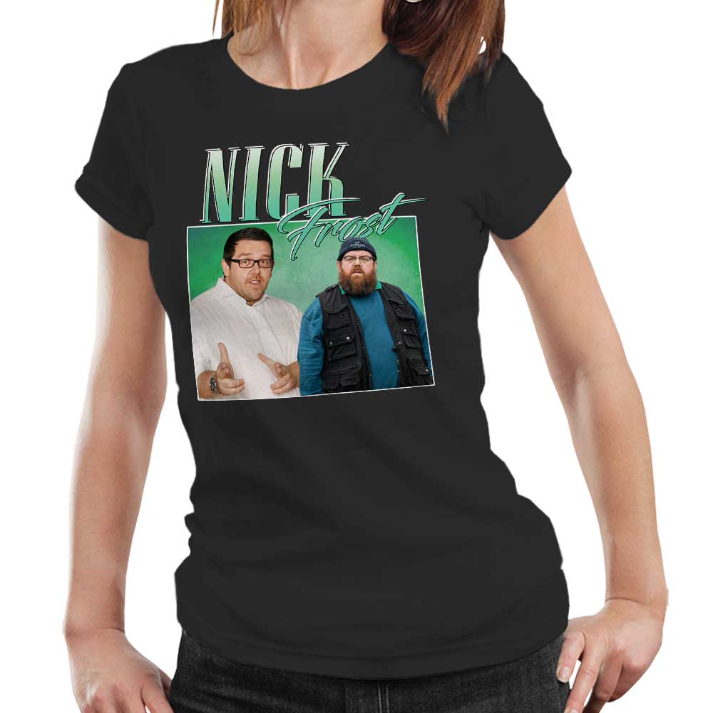 Nick Frost Appreciation Tshirt Fitted Ladies