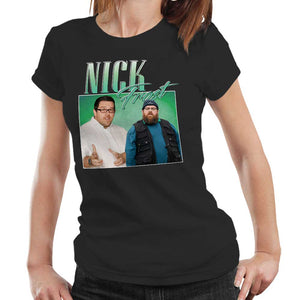 Nick Frost Appreciation Tshirt Fitted Ladies