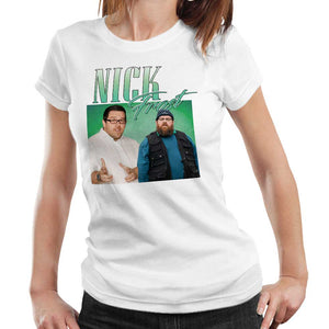 Nick Frost Appreciation Tshirt Fitted Ladies