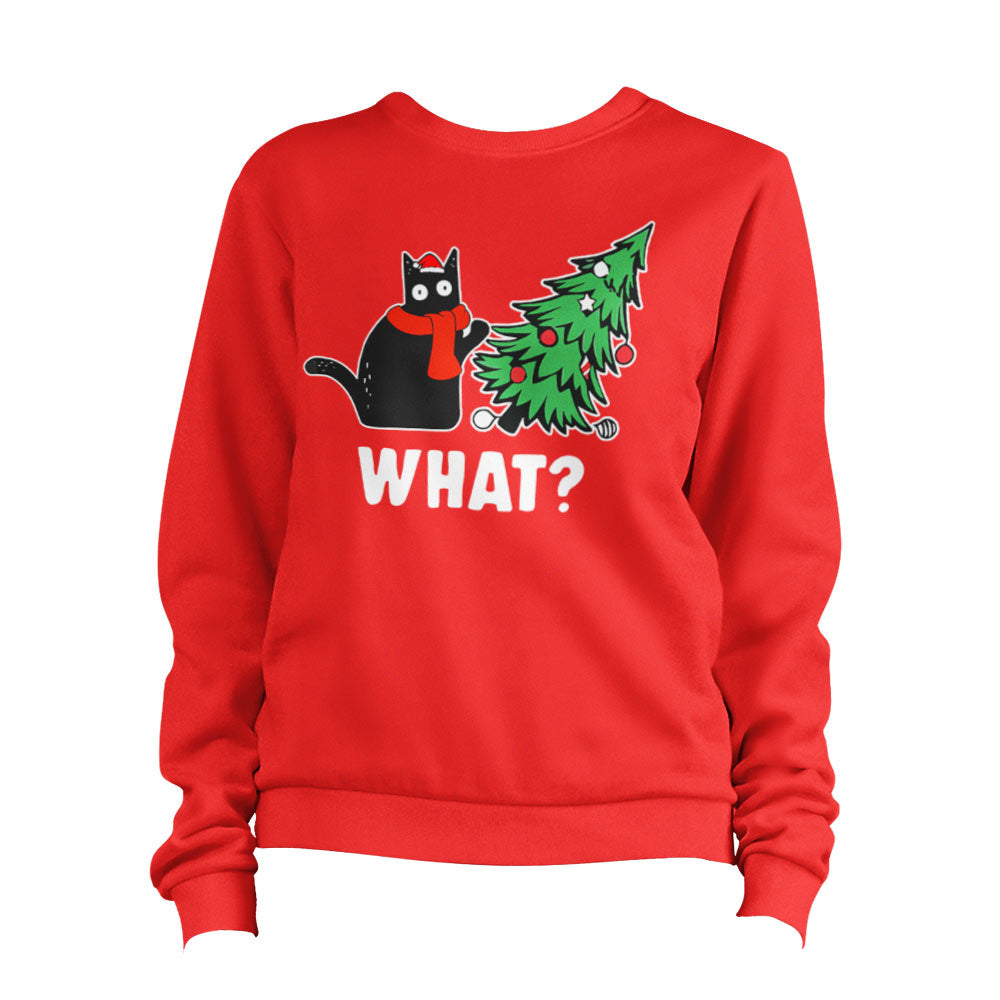 What Christmas Cat 2 Sweatshirt Pullover Jumper