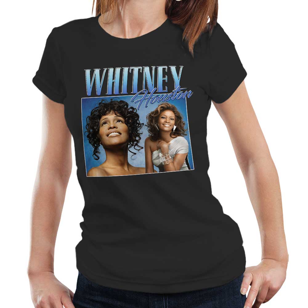 Whitney Houston Appreciation Tshirt Fitted Ladies