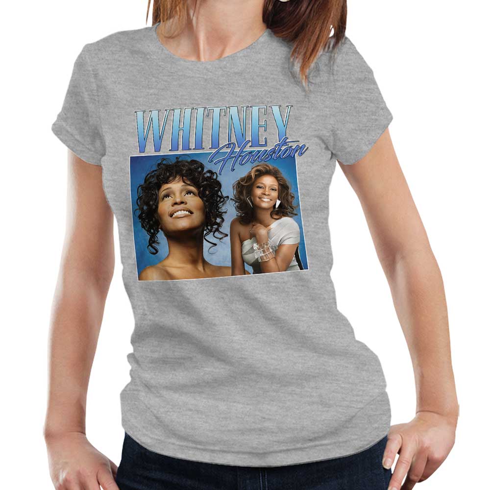 Whitney Houston Appreciation Tshirt Fitted Ladies