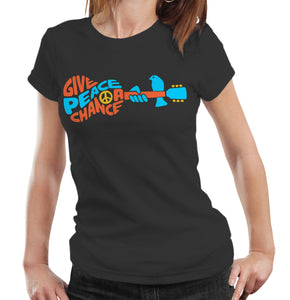 Give Peace A Chance Tshirt Fitted Ladies