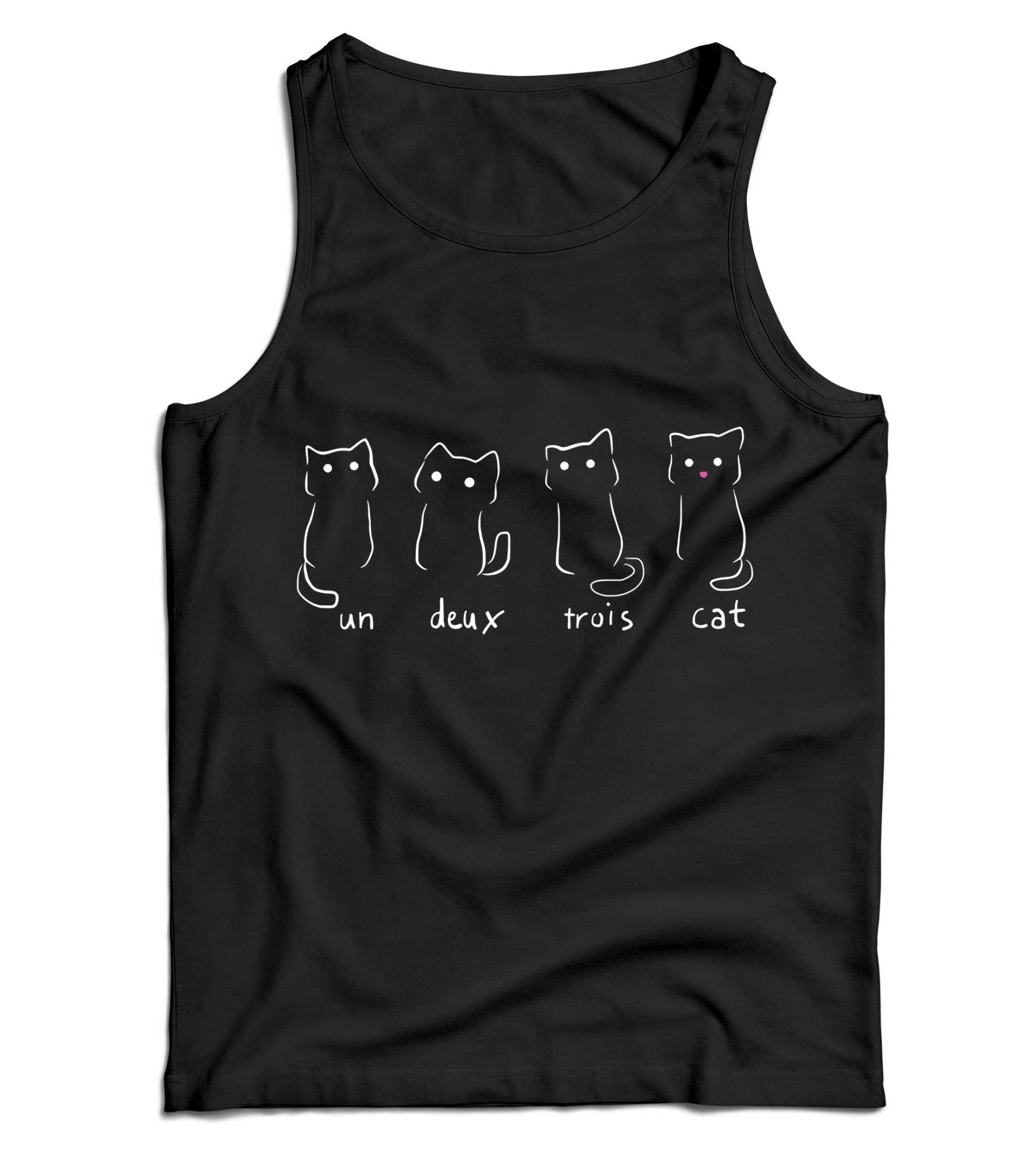 Un Deux Trios Cat Ladies Vest Tank Top