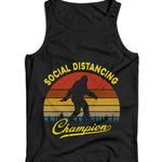 Social Distancing Champion Ladies Vest Tank Top