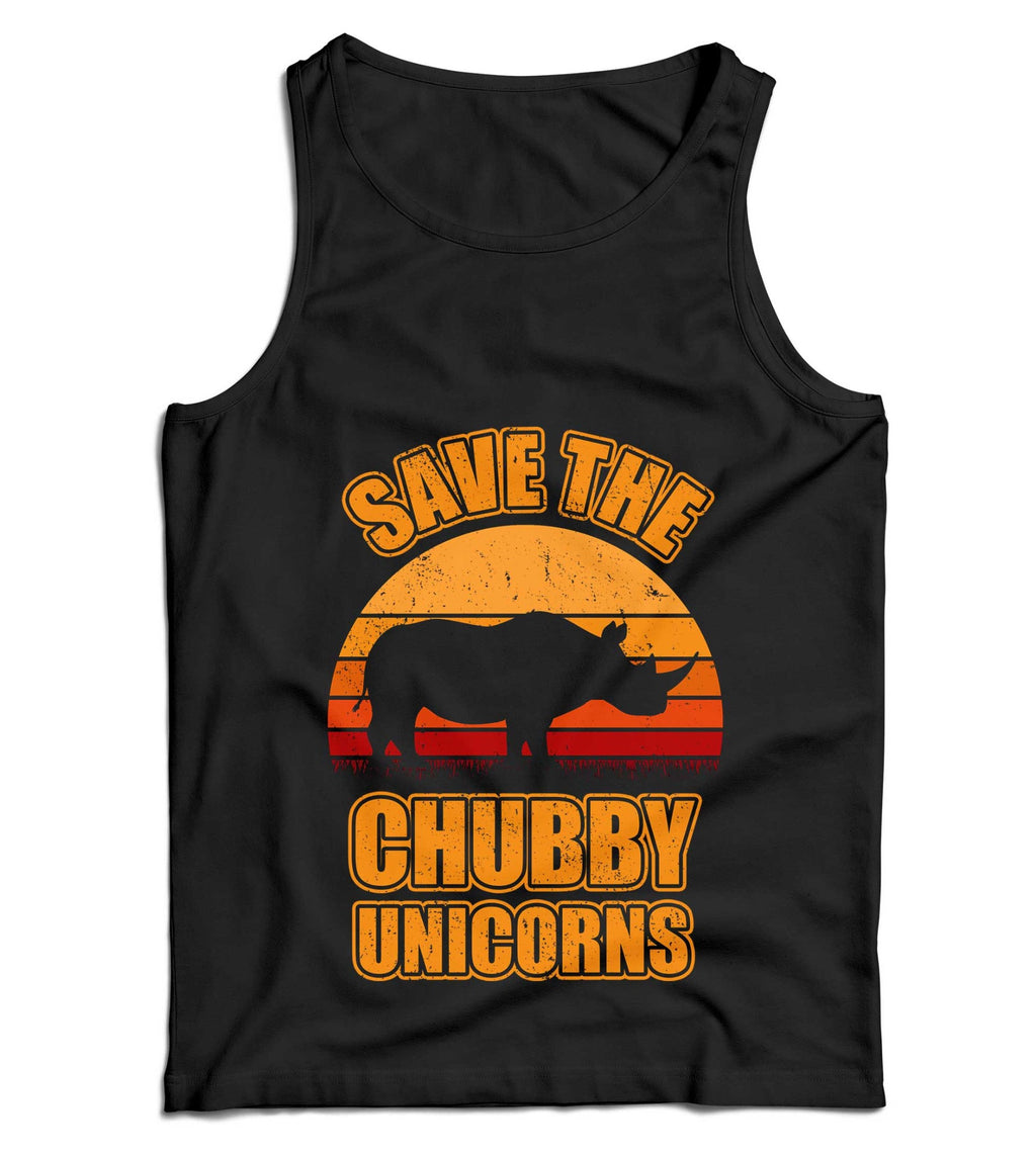 Save The Chubby Unicorns Ladies Vest Tank Top