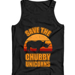 Save The Chubby Unicorns Ladies Vest Tank Top