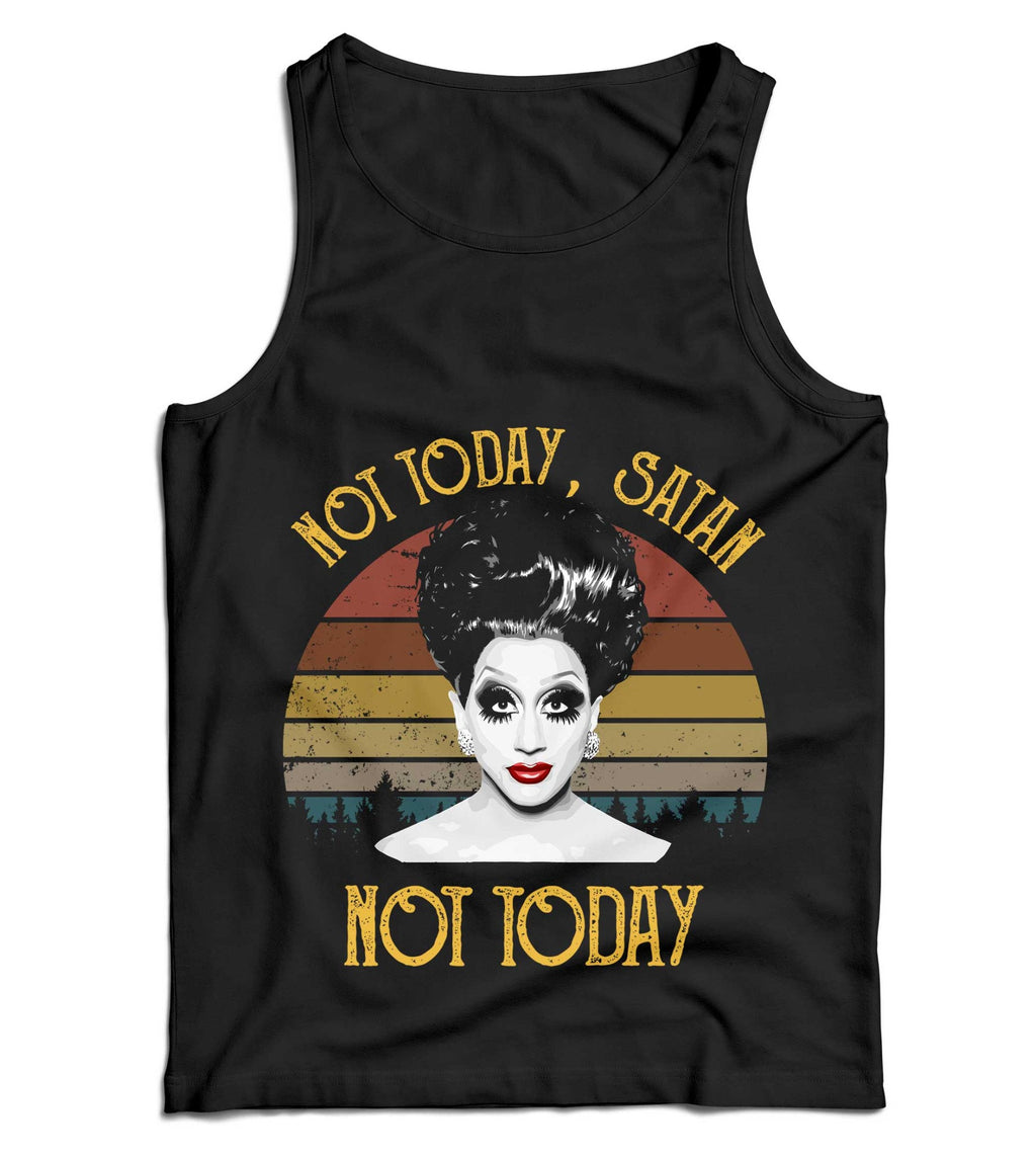 Not Today Satan. Not Today Ladies Vest Tank Top