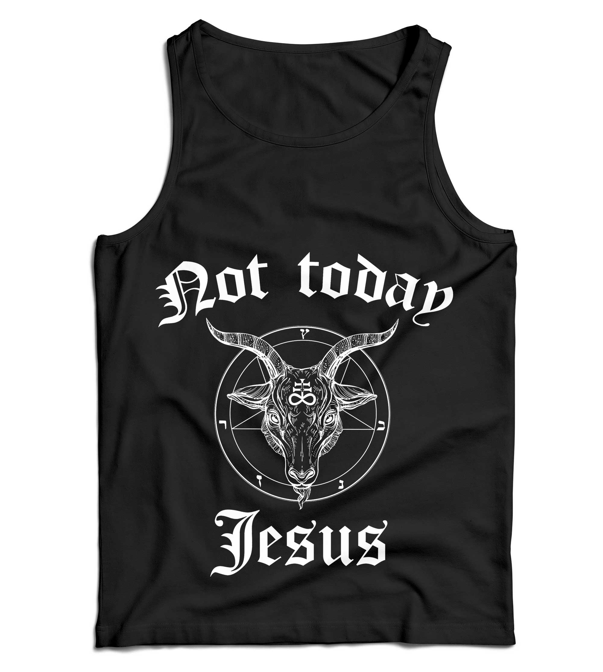 Not Today Jesus Ladies Vest/Tank Top