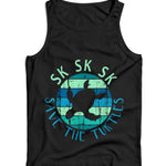 Save The Turtles Ladies Vest Tank Top