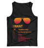 I Want to Break Free Freddie Mercury Glasses Ladies Vest Tank Top