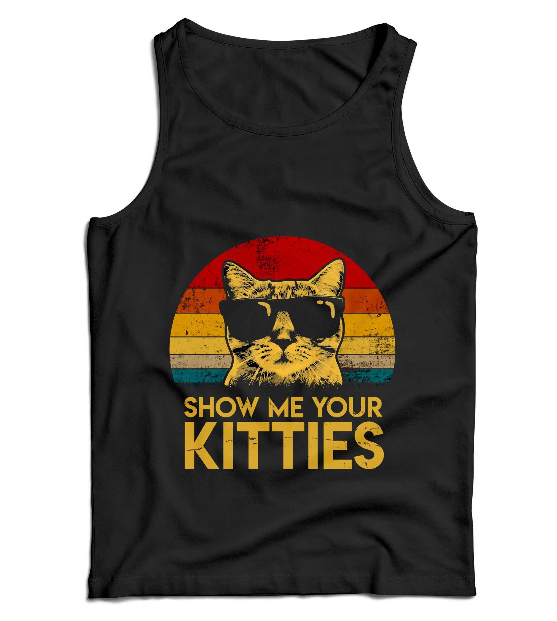 Show Me Your Kitties Ladies Vest Tank Top