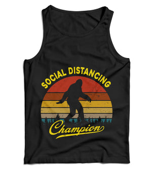 Social Distancing Champion Ladies Vest Tank Top