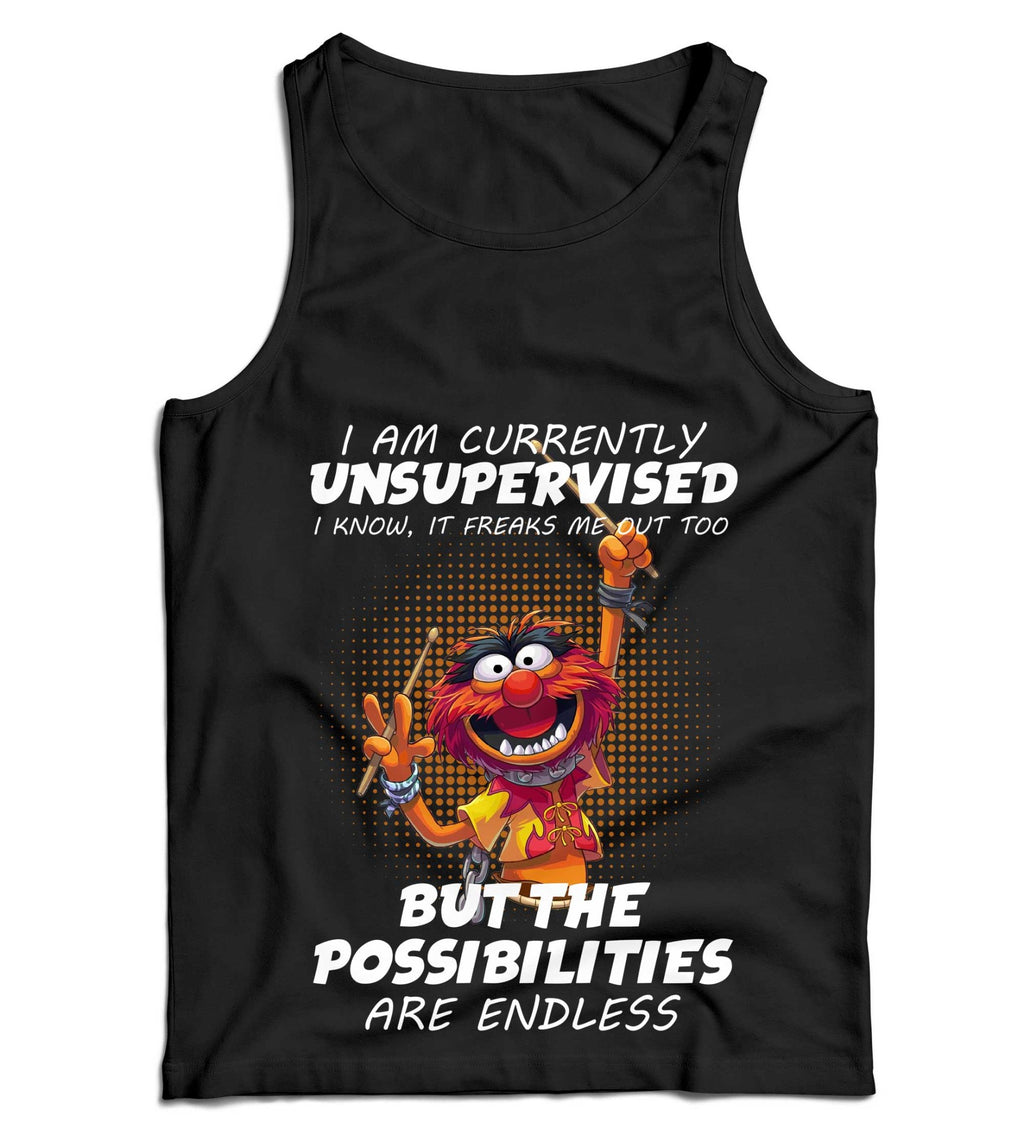 I Am Currently Unsupervised Ladies Vest Tank Top