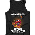 I Am Currently Unsupervised Ladies Vest Tank Top