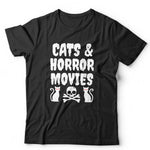 Cats And Horror Movies T Shirt Unisex