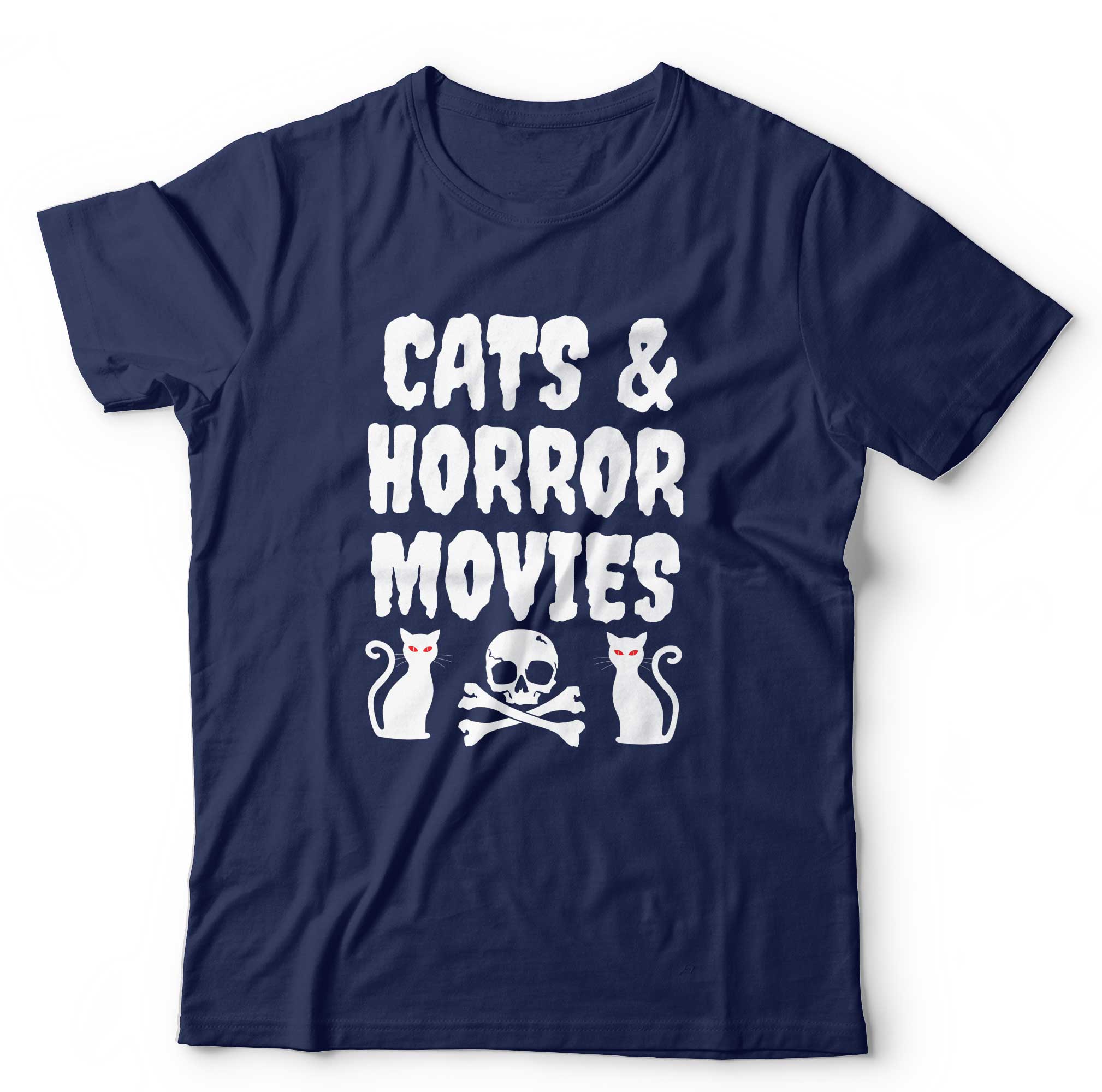 Cats And Horror Movies T Shirt Unisex