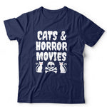 Cats And Horror Movies T Shirt Unisex