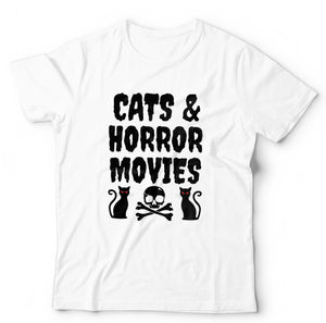 Cats And Horror Movies T Shirt Unisex