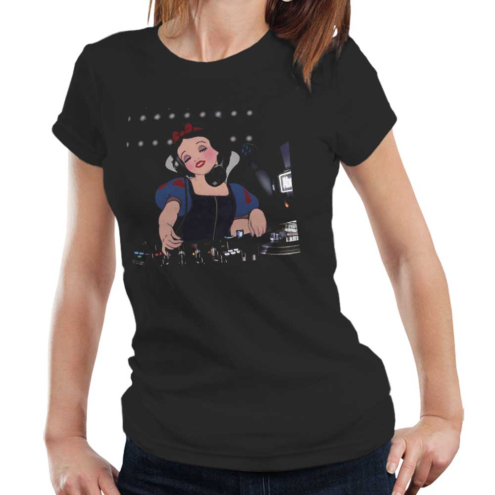 DJ Snow White Tshirt Fitted Ladies