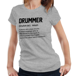 Drummer Tshirt Fitted Ladies