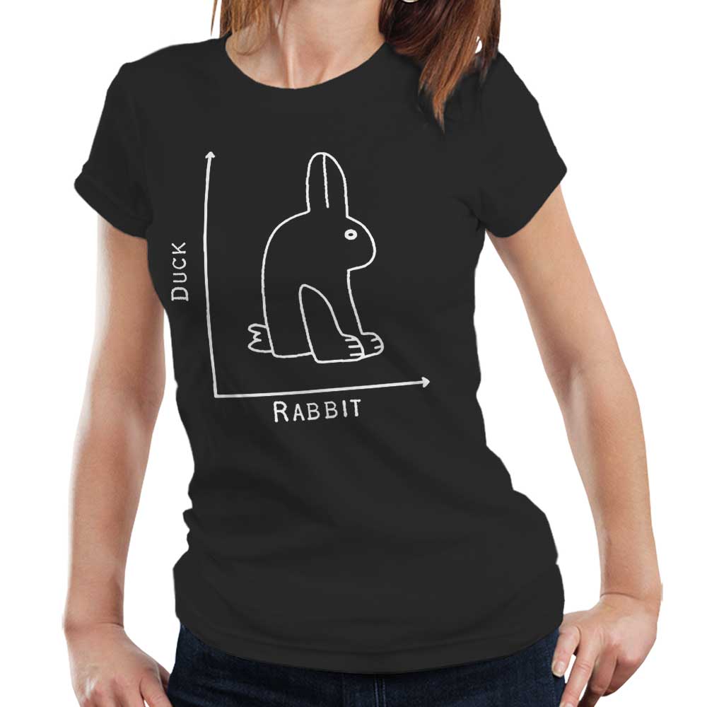 Duck Or Rabbit Tshirt Fitted Ladies