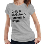 Father Ted Names Tshirt Fitted Ladies