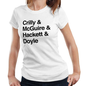 Father Ted Names Tshirt Fitted Ladies