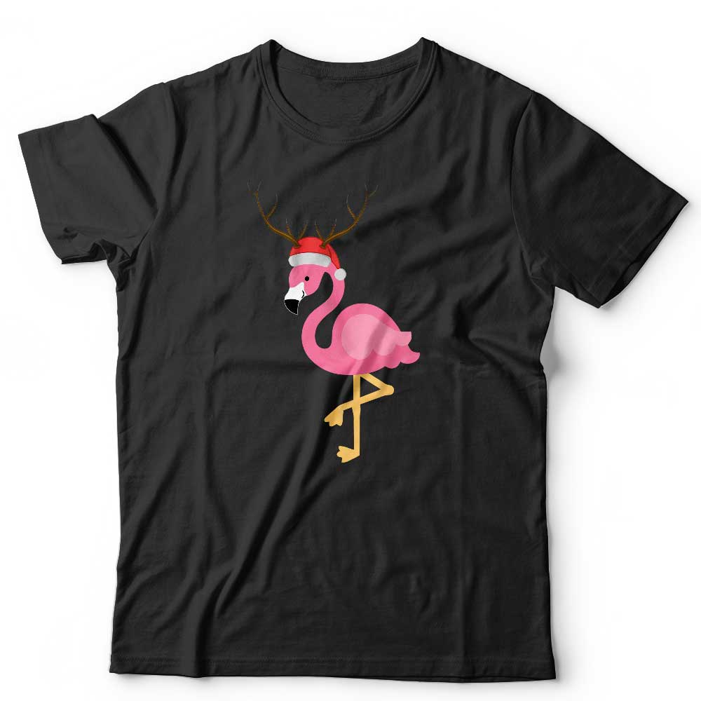 Festive Flamingo Tshirt Unisex