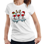 Festive Wines Tshirt Fitted Ladies