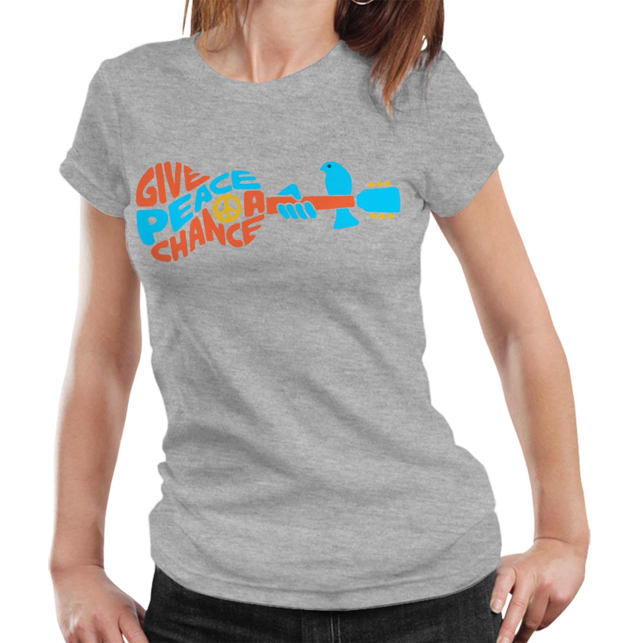 Give Peace A Chance Tshirt Fitted Ladies