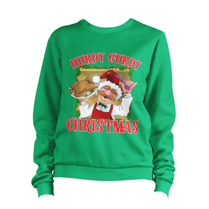 Hurdy Gurdy Christmas Sweatshirt Pullover Jumper