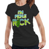 Logo Im Pickle Rick Tshirt Fitted Ladies