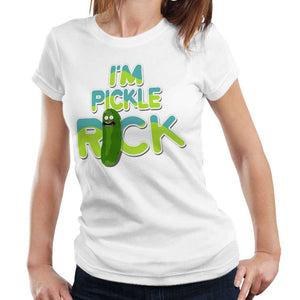 Logo Im Pickle Rick Tshirt Fitted Ladies