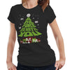 May The Force Be With You Tree Tshirt Fitted Ladies