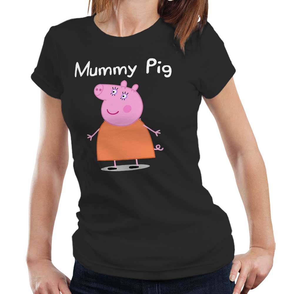 Mummy Pig T Shirt Ladies