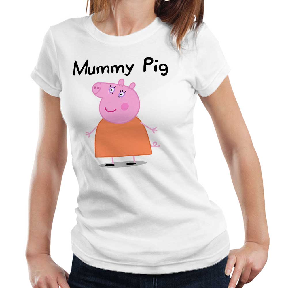 Mummy Pig T Shirt Ladies