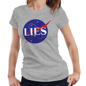 NASA Lies Tshirt Ladies Fitted